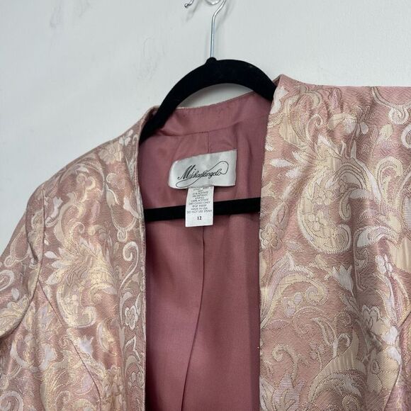 Michaelangelo Women's Pink Top Zip Up Sleeveless With Coat & Skirt Set Size 8 - Picture 6 of 15